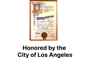 Honored by the City of Los Angeles - Badge