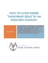 How to avoid Insider Sweatheart Deals